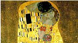 Gustav Klimt The kiss cropped painting